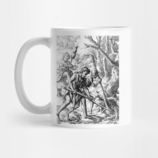 Adam Tills the Soil - the Dance of Death - Hans Holbein Mug